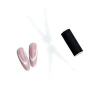 predolo Vernis à ongles portable à double tête en forme d'œil de chat pour femme, outil de manucure pour, en studio ou en soirée