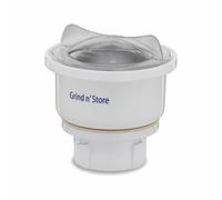 Preethi 0.4-Liter Grind n' Store Blue Leaf Chutney Jar by