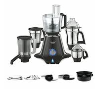 Preethi Zodiac MG 218 750-Watt Mixer Grinder with 5 Jars (Black/Light Grey)
