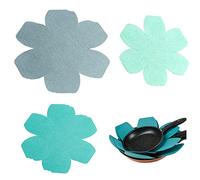 Prefdo Lot de 12 et 3 protections de casseroles, en feutre épais et plus grandes, protection d'empilage et de rangement pour vos ustensiles de cuisine