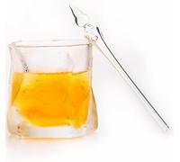 Prefdo Pipette à eau en verre à whisky pour bourbon, scotch et rhum, outil de dilution de précision avec boîte cadeau, compact et portable, accessoire de bar élégant