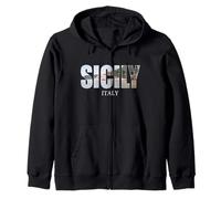 Préfecture de Sicile Italie Ville Sicile Vintage Italia Sweat à Capuche