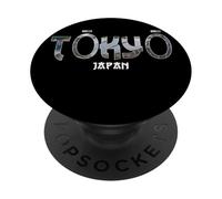 Préfecture de Tokyo Japan Tokyo City of Tokyo Vintage Design PopSockets PopGrip Adhésif