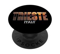 Préfecture de Trieste Italie Ville Trieste Vintage Italie PopSockets PopGrip Adhésif