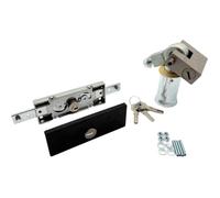 PREFER - Kit de sécurité pour volet roulant avec serrure et cadenas blindés en acier inoxydable - 3 clés incluses