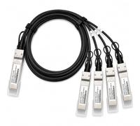 Prefer Warehouse 40G QSFP+ à 4 × 10G SFP+ DAC Passif Breakout ; 1 M | Compatible avec Cisco/Intel Systems 40G QSFP+ à 4 × 10G SFP+ passif Twinax Breakout DAC ; 30 AWG