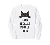 Préférence féline Amoureux des Chats sur l'humour des Gens Sweatshirt
