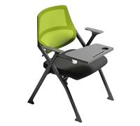 Preferspace Chaises à Tablette en Maille Respirante for Bureau intégré, for Salle d'attente, école, café, Zone de Pause, Hall d'hôtel, Bureau(Green 1ps)