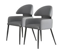 Preferspace Chaises de Cuisine, chaises de Salle à Manger rembourrées avec Structure en métal renforcé for Une durabilité Accrue, adaptées au Salon et à la Salle à Manger.(Dark Gray 2ps)