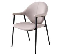 Preferspace Chaises de Cuisine rembourrées avec Assise en Mousse Confortable, Dossier Ergonomique et Pieds en métal résistant for Table à Manger(Light Gray 1ps)