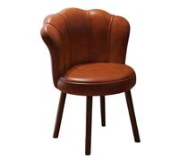 Preferspace Chaises de Salle à Manger avec Assise rembourrée en Similicuir et Pieds en Bois Massif, chaises d'appoint for la Cuisine(Brown 1ps)