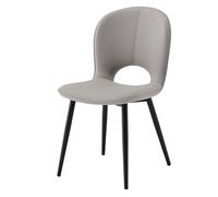 Preferspace Chaises de Salle à Manger rembourrées avec Assise en Similicuir et Dossier Ergonomique for la Cuisine, la Salle à Manger et Le Bureau(Light Gray 1ps)