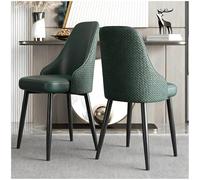 Preferspace Chaises de Salon, rembourrées en Similicuir et dotées d'un Dossier Ergonomique, Rembourrage en Mousse Dense et Pieds en métal Robustes pour Salle à Manger