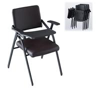 Preferspace Chaises d'école avec Bloc-Notes, Bras de Bureau Rabattable, parfaites for Les salles de Classe, Les salles de conférence, Les Bureaux et Les Zones d'attente(Coffee 1ps)