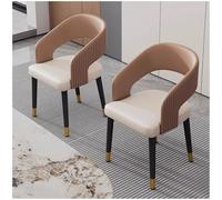 Preferspace Ensemble de 2 chaises de Salle à Manger rembourrées avec Coussins épais et Pieds en métal ergonomiques for la Cuisine