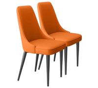 Preferspace Lot de 2 chaises de Salle à Manger rembourrées, Confortables et Confortables, avec Coussins en Mousse Haute densité, Design Ergonomique et Pieds en métal pour Table à Manger.