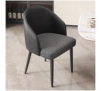 Preferspace Lot de 2 chaises de Salle à Manger rembourrées en Cuir synthétique, Design Mid-Century, avec Coussin en Mousse Confortable et Support Ergonomique pour Cuisine et Salon.