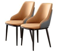 Preferspace Lot de 2 chaises de Salle à Manger rembourrées en Similicuir avec Assise rembourrée et Dossier Ergonomique pour Salon et Cuisine