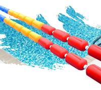 Preferspace Séparateur de sécurité pour Piscine de 2,0 m/3 m/4 m/6 m/7 m/9 m de Long, avec Crochets, Ligne de démarcation légère, barrière Flottante Portable et réutilisable (8 m/26,2 pi)