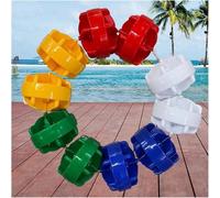 Preferspace Séparateurs de couloirs de Piscine, Corde et kit de flotteurs, Cordon de sécurité Flottant pour Parc Aquatique et Piscine (15 cm, 3/9,84 pi)