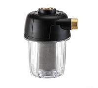 Préfiltre en acier inoxydable 304 pour chauffe-eau pour enlever les sédiments et la rouille 125 x 83 mm PP + élément filtrant pour pommeau de douche en acier inoxydable, compatible