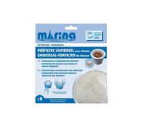 Préfiltre jetable - Marina - Lot de 8 - Universel - Compatible jusqu'à 40 cm - Blanc