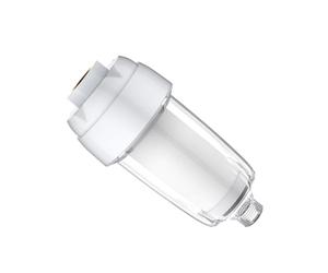 Préfiltre pour Eau Domestique, Filtre Avant Machine à Laver | Conception Anti-débordement, Démontage Simple, Prolonge la Durée de Vie des Appareils, Blanc PC et Coton Pp