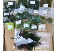 Prefleur DIY Crafts Kit de mousse mélangée stabilisée préservée Coussin Coussin Naturel Vert Véritable Décoration Échantillon
