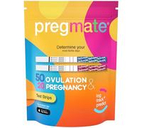 PREGMATE 50 Ovulation LH et 20 bandes de test HCG Predictor Kit OPK Combo (50 LH + 20 HCG)