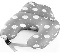Pregnancy Pillow,Multi-Function Nursing Pillow With Pillow Case,100% Cotton Pregnancy Pillow,U Shaped Pregnancy Pillow,Gift For Moms,Washable Nursing Pillow (Cloud Grey)