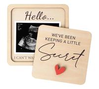 Pregnancy Reveal To Parents - 3x2 Inch DIY Memory Frame, Sonogram Picture Display, Decorative Keepsake Box | Perfect For Grandparents Parents Home Decor Bedroom Living Room Nursery Shelf Holiday