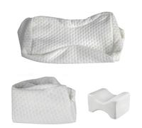 Pregnancy Wedge Pillows Replacement Cover - Zippered Breathable Fabric Sleeve Case Only For Memory Foam Leg Knee Cushions, Washable Maternity Spine Alignment Pillow Slipcover | 10.2 X 8.2 Inch