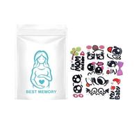 Pregnant Belly Stickers, 10 Sheet Photo Booth Props, 12x12cm Pregnancy Bump Keepsake, Couples Shower Photography Accessory, Reliable Expectant Mothers Choice, Suitable For Growth Memory Home