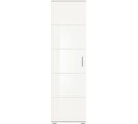Prego armoire de rangement 1 porte, 1 barre de suspension brillant blanc,blanc.