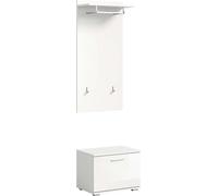 Prego ensemble d'armoires de rangement blanc brillant.