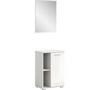 Prego ensemble d'armoires de rangement blanc brillant.