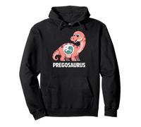 Pregosaurus, Pregnant Dinosaur, Baby Pregnancy Announcement Sweat à Capuche