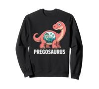 Pregosaurus, Pregnant Dinosaur, Baby Pregnancy Announcement Sweatshirt