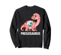Pregosaurus, Pregnant Dinosaur, Baby Pregnancy Announcement Sweatshirt
