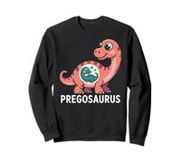 Pregosaurus, Pregnant Dinosaur, Baby Pregnancy Announcement Sweatshirt