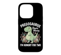 Pregosaurus Rawr Means I'm Hungry for Two Coque pour iPhone 14 Pro