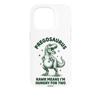 Pregosaurus Rawr Means I'm Hungry for Two Coque pour iPhone 15 Pro