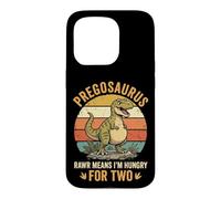 Pregosaurus Rawr Means I'm Hungry for Two Coque pour iPhone 15 Pro