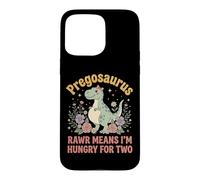 Pregosaurus Rawr Means I'm Hungry for Two Coque pour iPhone 15 Pro Max