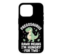 Pregosaurus Rawr Means I'm Hungry for Two Coque pour iPhone 16 Pro