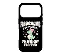 Pregosaurus Rawr Means I'm Hungry for Two Coque pour iPhone 17 Pro