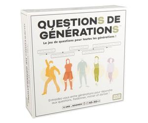 Preguntas Generacionales - 2000 preguntas y 100 divertidos retos - Juego de mesa - a partir de 8 años