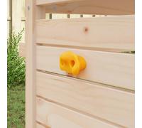 vidaXL Préhension d'escalade 12 pcs Jaune 100 x 67 x 43 mm PP