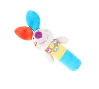 Préhension en Peluche pour Bébé, Animal Cartoon Interactif | Favorise la Coordination Main Œil, Émet un Son Quand Secoué, Prise Adaptée aux Nourrissons, Couleurs Bleu Orange