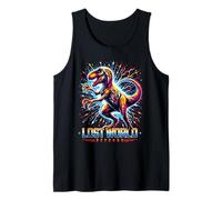 Prehistoric Raptor Retro Pop Art Cosmic Dinosaur Energy Débardeur